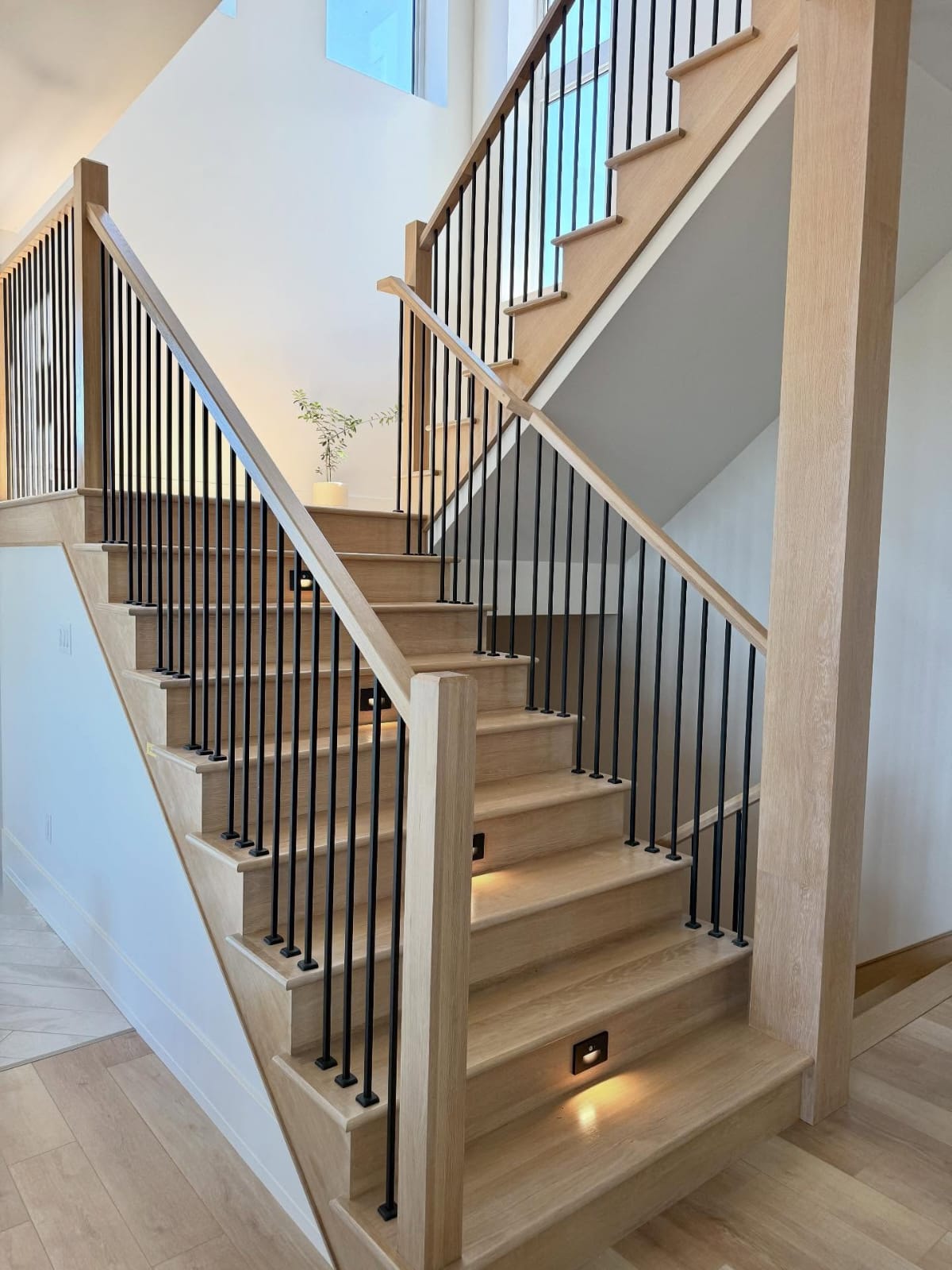 Timber feature staircase